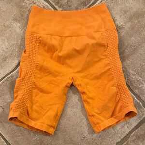 Alphalete Vibrant Orange Bike Shorts